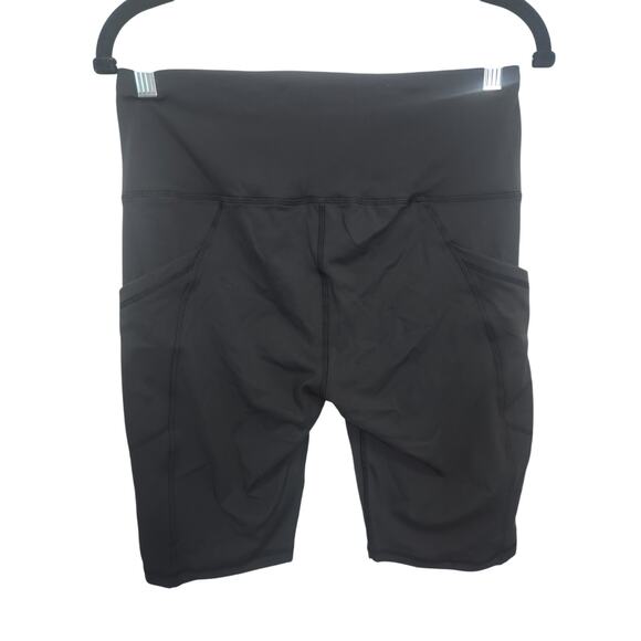 3 Pack Biker Shorts w/Pockets Size Large Women, High Waist Tummy Control Workout - Picture 3 of 3